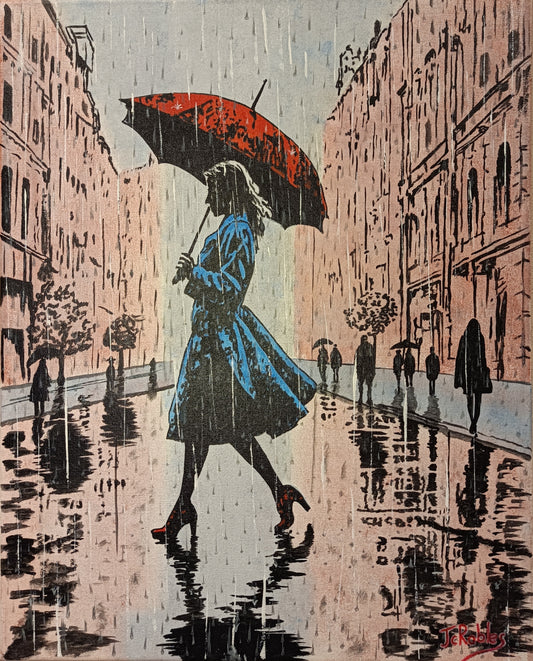 Jour de pluie en ville